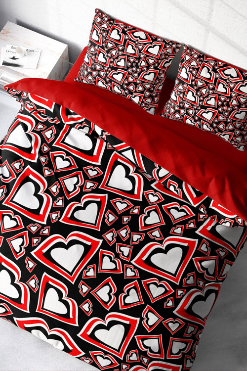 Heart Lips 3d Çift Kişilik Nevresim Takımı