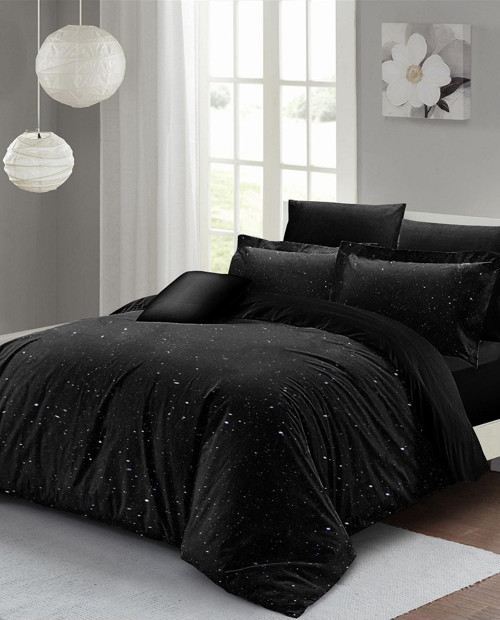 Çift Kişilik Nevresim Takımı Sık Dokuma Pamuk Saten 3d Özel Tasarım Starly Night