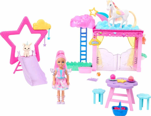 Barbie a Touch of Magic Chelsea ve Pegasus Oyun Seti HNT67 Kız Erkek Çocuk Oyuncak Eğitici Oyuncakla