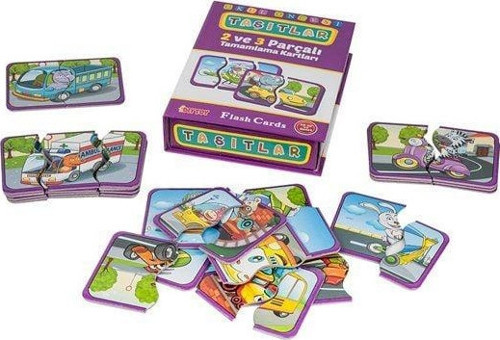 Öğretici Oyuncak 7192 DıyToy, Flash Cards - Taşıtlar / +18 ay Kız Erkek Çocuk Eğitici Eğitici Oyu