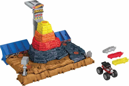 Öğretici Oyuncak Hot Wheels Monster Trucks Arenada Mücadeleye Başlangıç Seti HNB87 Kız Erkek Çocuk Eğitici Öğretici O
