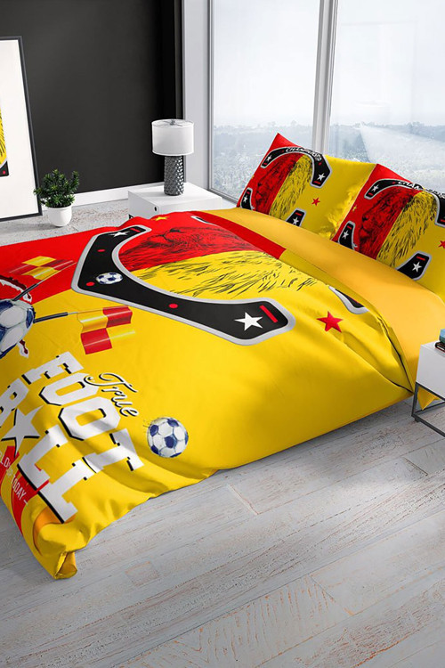 Red & Yellow 3d Çift Kişilik Nevresim Takımı