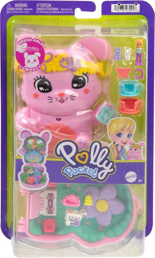 JCR40 Polly Pocket Tavşancığın Çay Partisi Mikro Oyun Seti Kız Erkek Çocuk Oyuncak Eğitici Oyuncakla