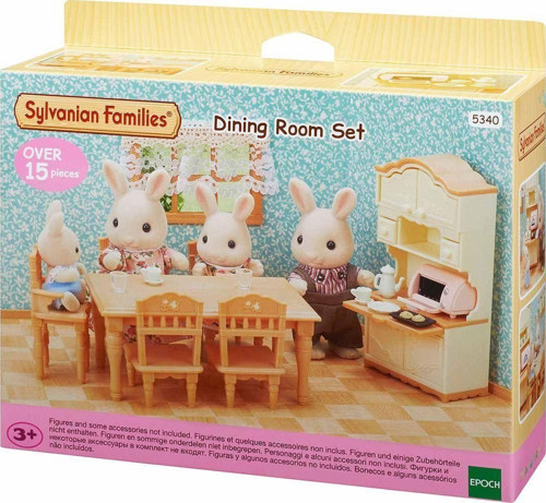 5340 Sylvanian Families Yemek Odası Seti +3 yaş figürler ayrı satılır. Kız Erkek Çocuk Oyuncak Eğiti