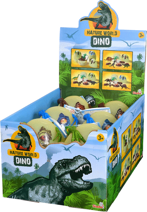 10434255 3Dinozorlar ve Aksesuarlarla Dino Yumurtası, 3'lü Kız Erkek Çocuk Oyuncak Eğitici Oyuncakla