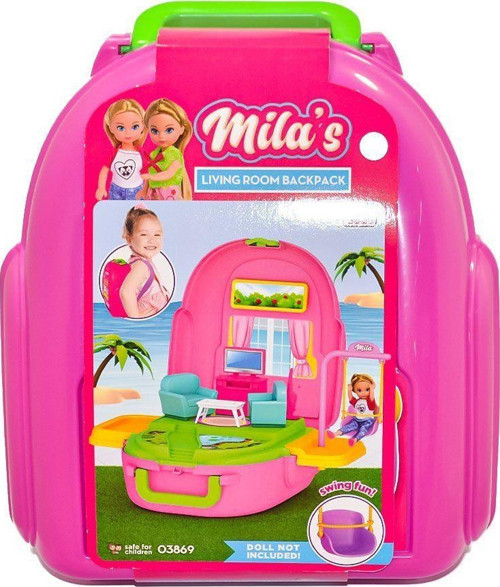 03869 Mila'nın Oturma Odası Set Sırt Çantası Kız Erkek Çocuk Oyuncak Eğitici Oyuncaklar