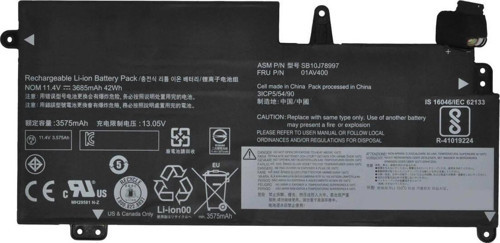 Lenovo ile Uyumlu ThinkPad 13 Chromebook Batarya Pil