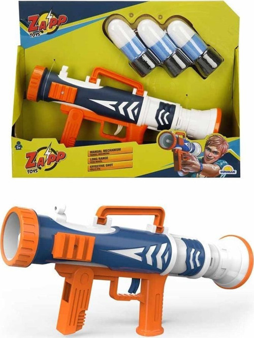 Zapp Toys Victory 3 Mermili Sünger Dart Atan Silah 25cm Kız Erkek Çocuk Oyuncak Eğitici Oyuncaklar