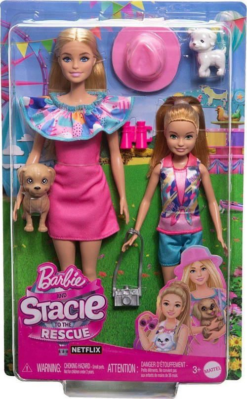HRM09 Barbie ve Stacie Kız Kardeşler İkili Set - Barbie & Stacie To The Rescue Kız Erkek Çocuk Oyunc