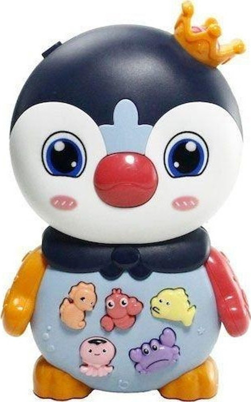 JLG-855-136A IŞIKLI VE MÜZİKLİ PENGUEN BEBEK - 1adet Fiyatıdır Kız Erkek Çocuk Oyuncak Eğitici Oyunc