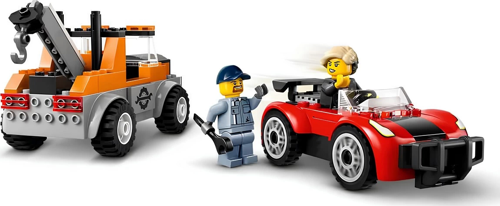 LEGO City Çekici Kamyon ve Spor Araba Tamiri 60435 Kız Erkek Çocuk Oyuncak Eğitici Oyuncaklar