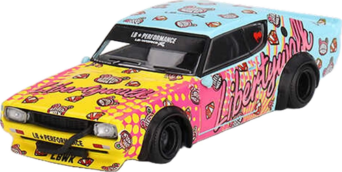 Mini Gt 1/64 Nissan Skyline Kenmeri Liberty Walk LBWK KUMA Kız Erkek Çocuk Oyuncak Eğitici Oyuncakla
