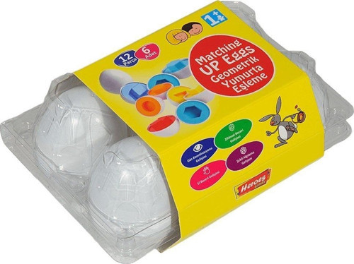 ERN-803 Heroes Toys 6lı Yumurta Eşleştirme Kız Erkek Çocuk Oyuncak Eğitici Oyuncaklar