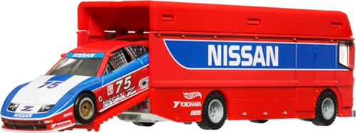 Hot Wheels Premium Team Transport Euro Hauler & 94 Nissan 300 ZX GTS HRV44 Kız Erkek Çocuk Oyuncak E