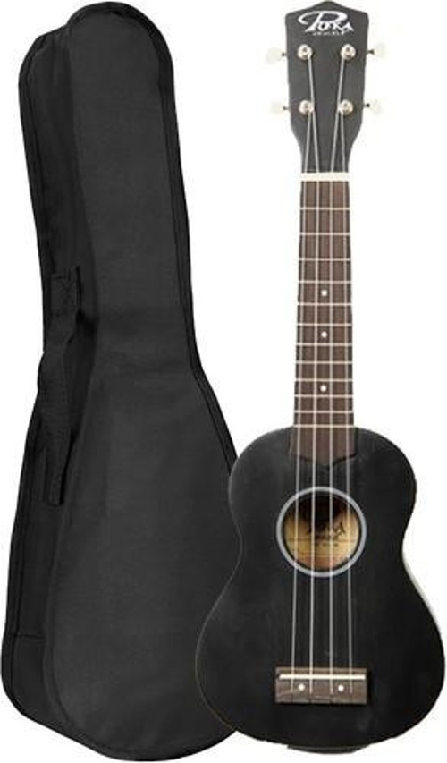 UK-21BK SOPRANO UKULELE SİYAH KILIF HEDİYE