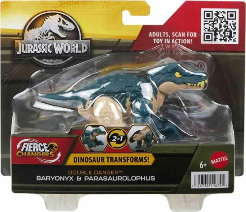 HLP05 Jurassic World Değişim Serisi - Çifte Tehlike Dinozor Figürleri Kız Erkek Çocuk Oyuncak Eğitic