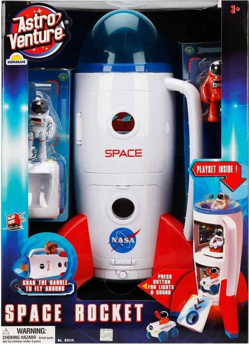 106114 Astro Venture Sesli Ve Işıklı Uzay Roketi -Sunman Kız Erkek Çocuk Oyuncak Eğitici Oyuncaklar
