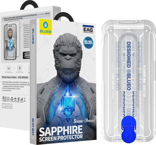 iPhone 14 Pro Max Sapphire Anti-Static Uygulama Aparatlı Ekran Koruyucu