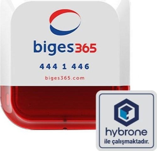 BGS365-WOSR-XL IoT Kablosuz Dış Ortam Siren Hybrone ile çalışır