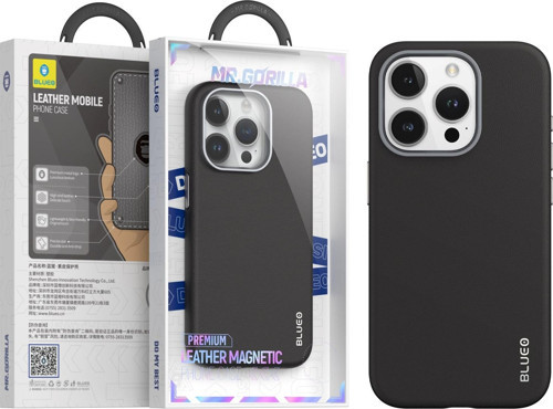 iPhone 15 Pro Uyumlu Deri Premium Magsafe Kılıf Siyah