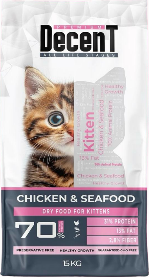 Kitten Tavuklu ve Balıklı Yavru Kedi Maması 15 Kg