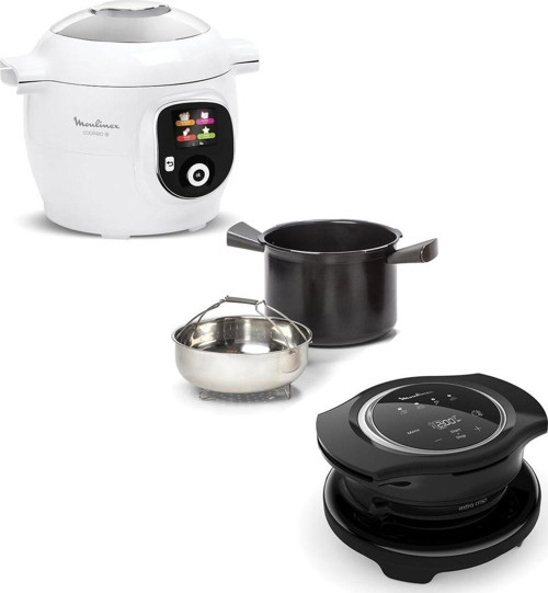 Cookeo+ Smart Multicooker Seti – 6L Akıllı Düdüklü Tencere + Extra Crisp Ünitesi