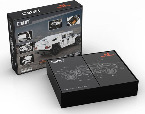 C61027W CADA Humvee Off Road Kamyonu Blok Seti -Vagon life Kız Erkek Çocuk Oyuncak Eğitici Oyuncakla