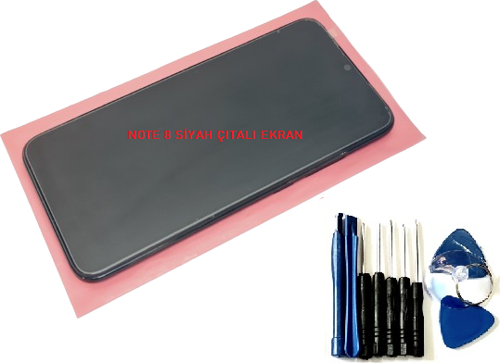 Xiaomi Redmi Note 8 Lcd Ekran Dokunmatik Orijinal (ÇITALI SİYAH) Tamir Seti