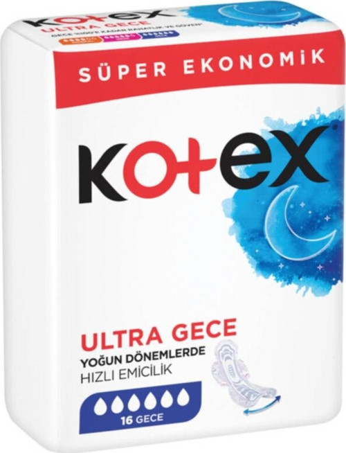 Ultra Süper Hijyenik Ped Gece 16lı