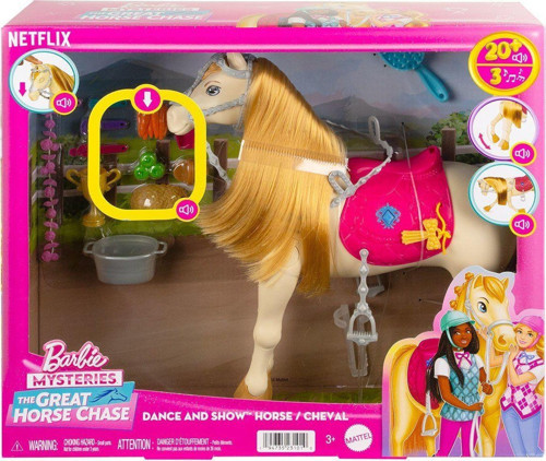 HXJ42 Barbie ve Dansçı Atı - Barbie Mysteries: The Great Horse Chase Kız Erkek Çocuk Oyuncak Eğitici