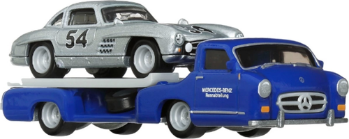 Hot Wheels Team Transport Mercedes Benz 300 SL 55 Blaues Wund HRV48 Kız Erkek Çocuk Oyuncak Eğitici