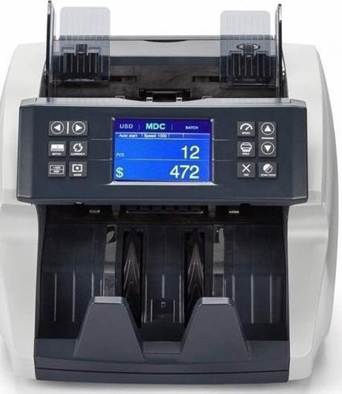 7600 Para Sayma Makinesı (USD, EUR, TL, Besleme Kapasitesi: 500 adet,İstif 300 Adet