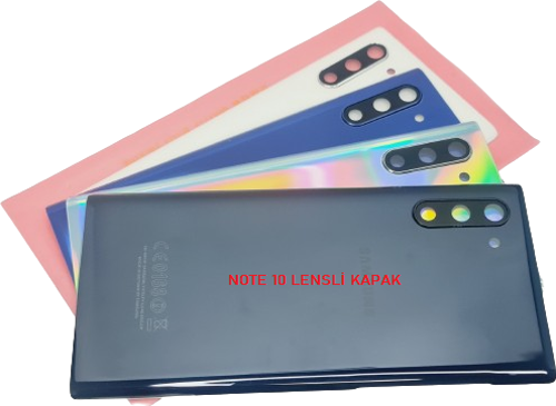 Samsung Galaxy NOTE 10 Arka Kapak (CAM+KAMERA LENSLİ) SİYAH