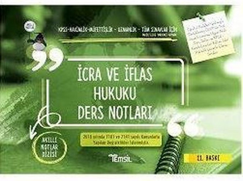 İcra ve İflas Hukuku Ders Notları