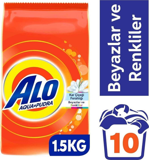 1,5 Kg Kar Çiçeği Ferahlğı Beyazlar Ve Renkliler Aquapudra Toz Deterjan
