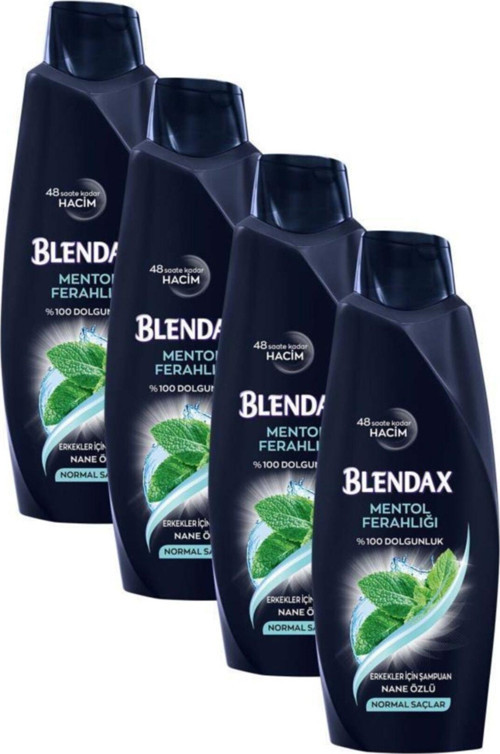 Erkekler Için Mentollü Şampuan 500 Ml X 4 Adet