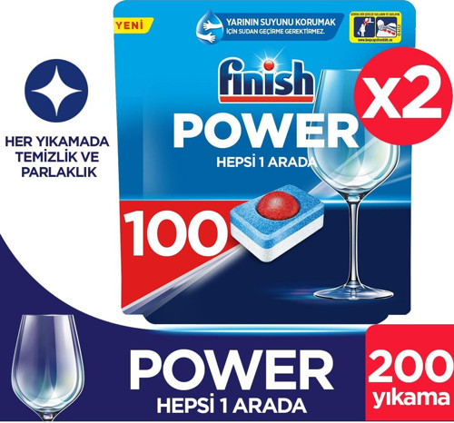 Hepsi Bir Arada 200 Tablet Bulaşık Makinesi Deterjanı (100x2)