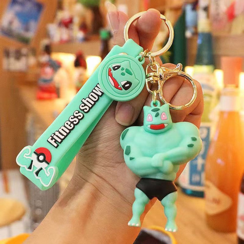 Bulbasaur Pokemon Anahtarlık Özel Tasarım Pokemon Fitness Anahtarlık 02