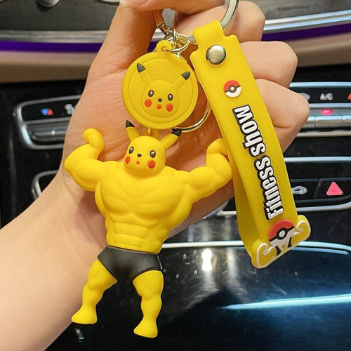 Pikachu Pokemon Anahtarlık Özel Tasarım Pokemon Figür Anime Anahtarlık