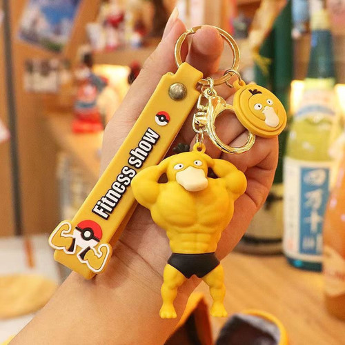 Psyduck Pokemon Anahtarlık Özel Tasarım Pokemon Fitness Anahtarlık 04