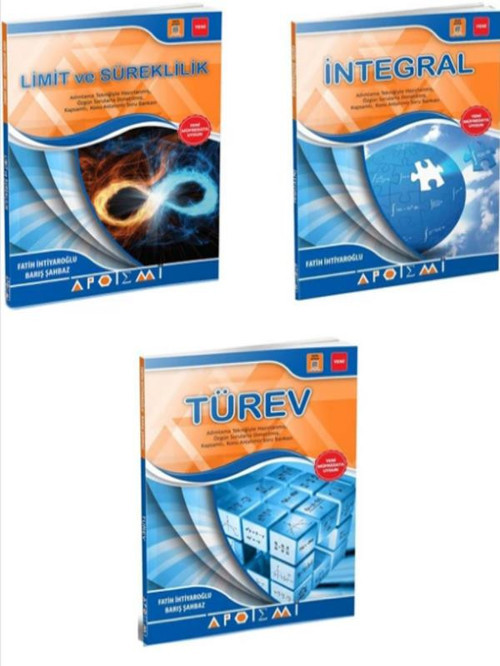 Apotemi Yayınları Limit ve Süreklilik + İntegral + Türev 3 Lü Set