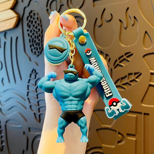 Squirtle Anahtarlık Pokemon Fitness Anahtarlık Pokemon Figür Anime Anahtarlık