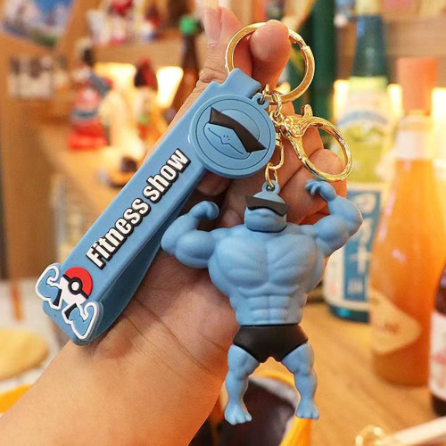 Squirtle Pokemon Anahtarlık Özel Tasarım Pokemon Fitness Anahtarlık 05