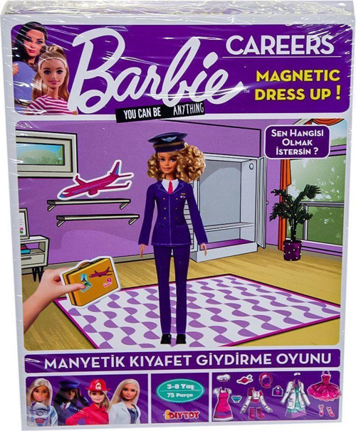 1918 DıyToy Barbie Careers Manyetik Kıyafet Giydirme Oyunu / 3-8 yaş Kız Erkek Çocuk Oyuncak Eğitici