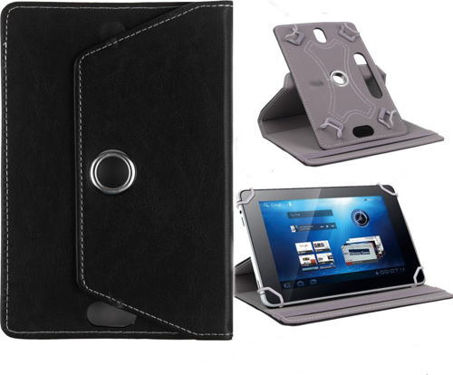 Alcatel 1T7 Wifi 7 inç Uyumlu 360° Dönebilen Standlı Kapaklı Universal Tablet Kılıfı