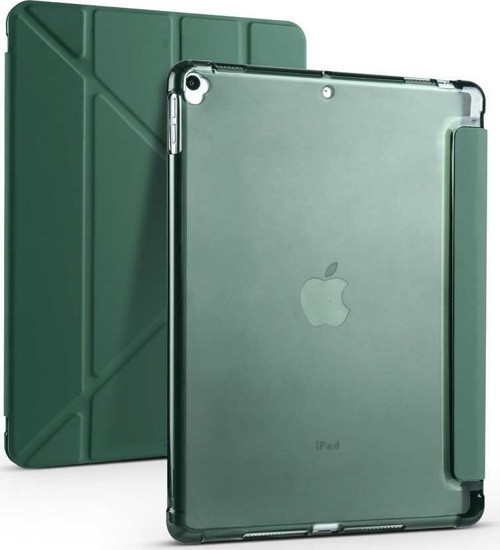 Apple iPad 10.2 (8.Nesil) Uyumlu Kalemlikli Premium Standlı Katlanabilir Uyku Modu Özellikli Tablet Kılıfı