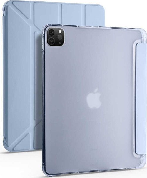 Apple iPad Pro 12.9 2021 (5.Nesil) Uyumlu Kalemlikli Premium Standlı Katlanabilir Uyku Modu Özellikli Tablet Kılıfı