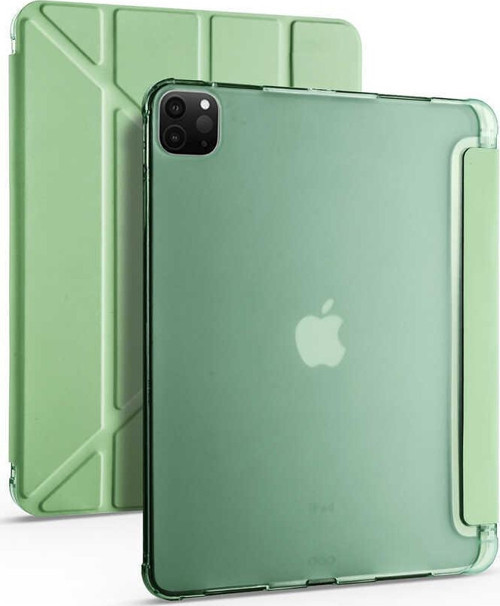 Apple iPad Pro 12.9 2021 (5.Nesil) Uyumlu Kalemlikli Premium Standlı Katlanabilir Uyku Modu Özellikli Tablet Kılıfı