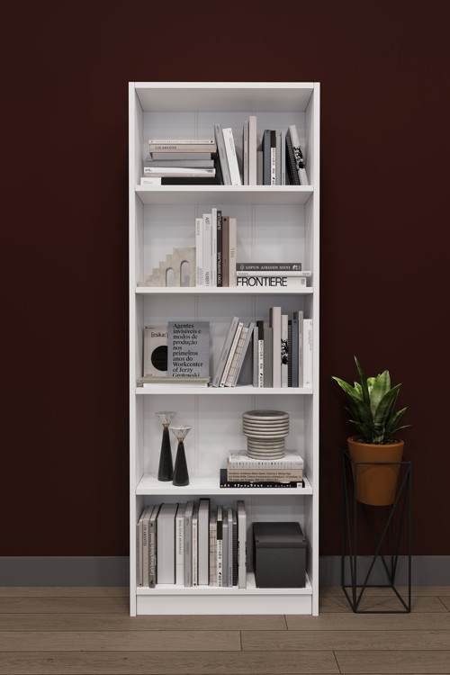 5 Raflı (5 BÖLMELİ) Kitaplık Çalışma Odası Ofis Modern Dekoratif Kitaplık