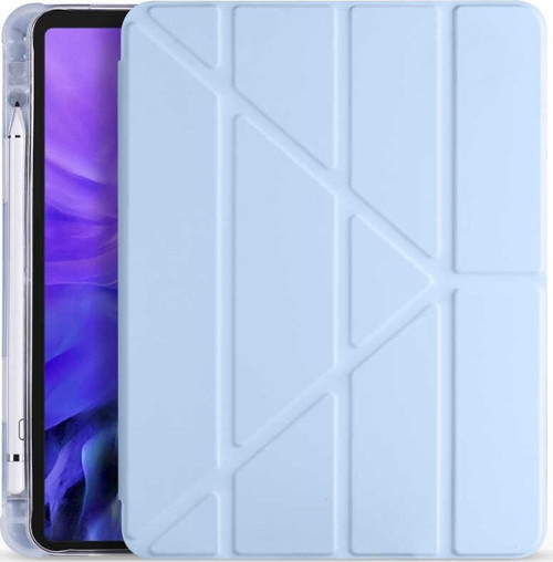 Apple iPad Air 10.9 2020 Fuchsia Tri Folding Kalemlikli Kılıf Smart Standlı